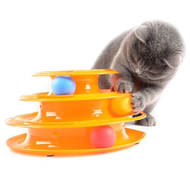 Brinquedo Interativo Torre de Trilhos para Gato - PetMimos