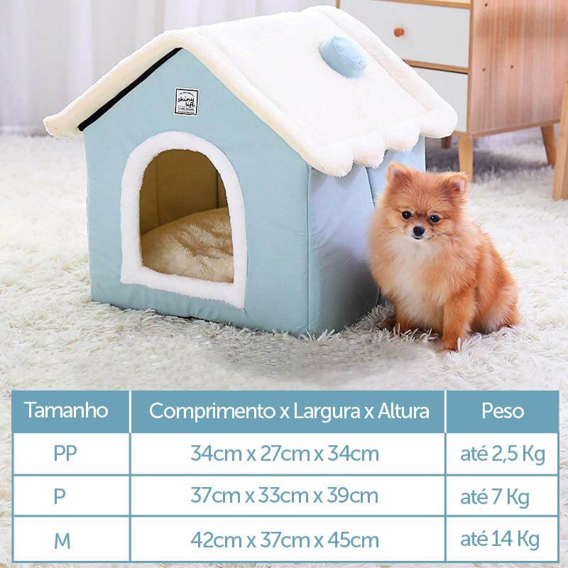 Casinha Para Cachorro Gato Pet Lavável - PetMimos