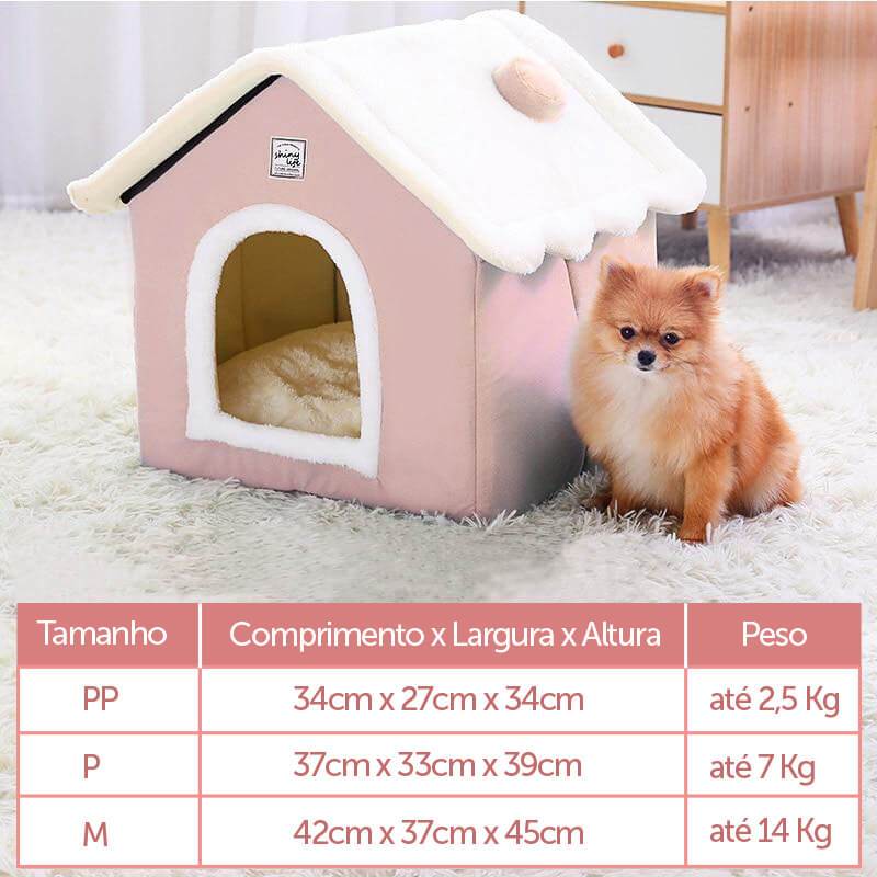 Casinha Para Cachorro Gato Pet Lavável - PetMimos