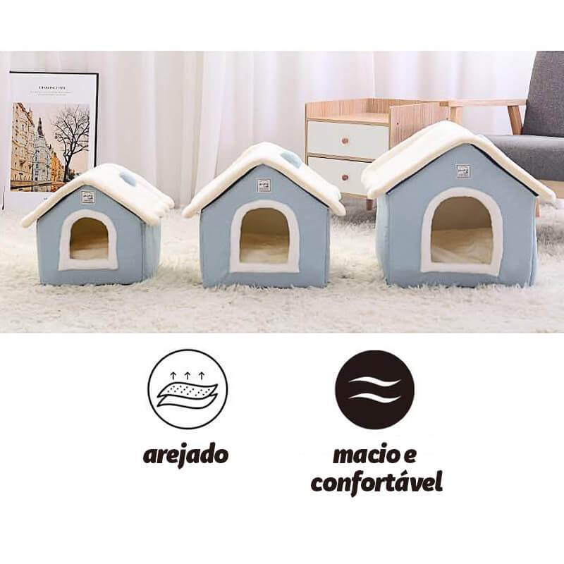 Casinha Para Cachorro Gato Pet Lavável - PetMimos
