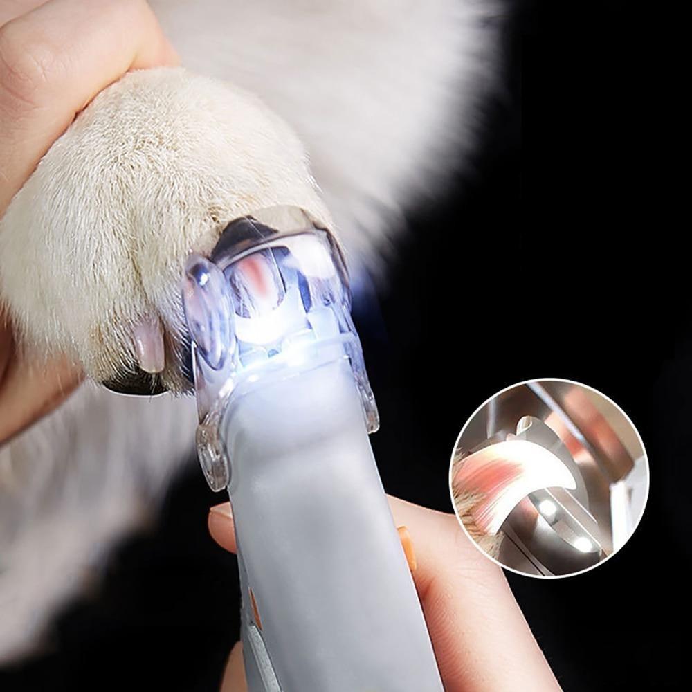 Cortador de Unhas Profissional com Luz de Led e Lupa - PetMimos