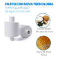 Fonte de Água para Gatos e Cães Purificador Elétrico 2,5L - PetMimos