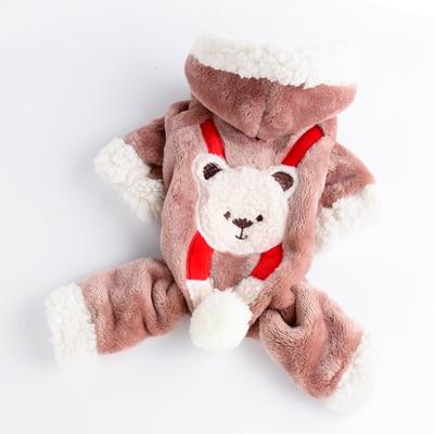 Macacão de Inverno Pet Bordado Urso para cachorro - PetMimos