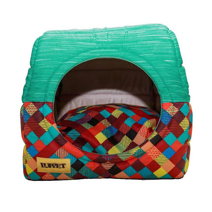 PROMOÇÃO Cama Iglu e Toca para Cachorro Impermeavel Luppet Verde Frete Grátis - PetMimos