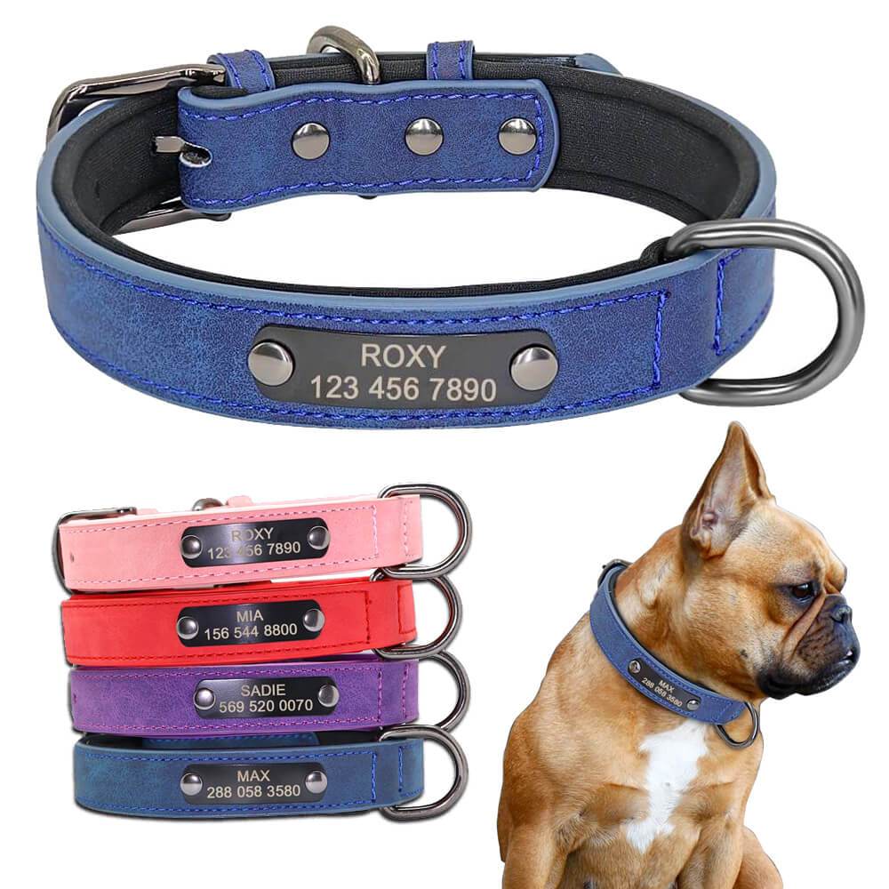 PROMOÇÃO Coleira para Cachorro Milie Personalizada em Couro - PetMimos